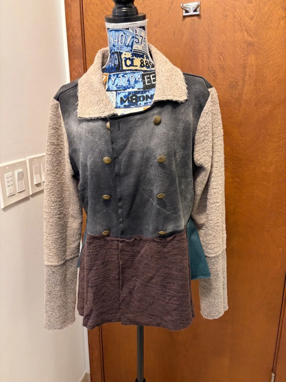 Gimmicks by BKE Womens Colorblock Double-Breasted light jacket size large - Picture 11 of 13